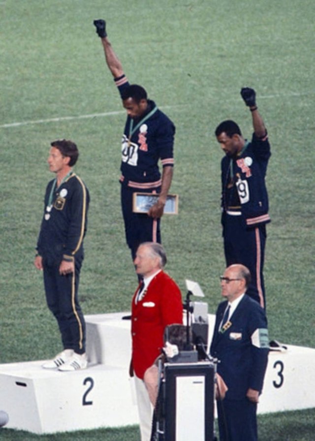 Black Panthers protest at the 1968 Olympics